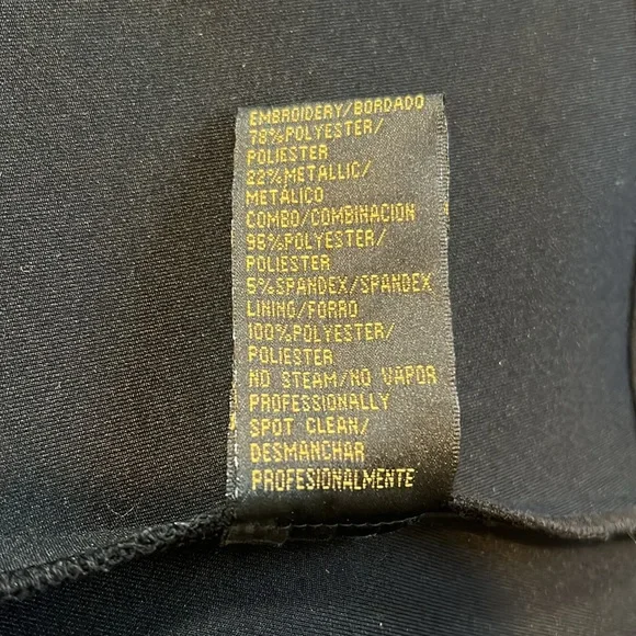 Ignite Evenings, Carolyn Black beaded peplum floor length formal gown women’s 6 - Picture 10 of 10